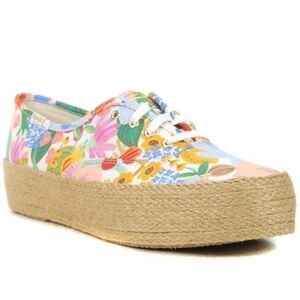 Keds x Rifle Paper Co. The Platform Jute Floral Sicily Sneakers WF67299